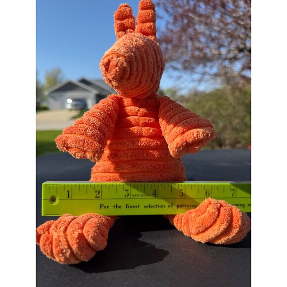 Jellycat Cordy Roy Aardvark Small 11" Plush Orange Ribbed Anteater Stuffed Toy - Picture 11 of 13